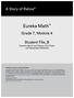 Eureka Math. Grade 7, Module 4. Student File_B. Contains Sprint and Fluency, Exit Ticket, and Assessment Materials