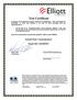 Test Certificate. given the measurement uncertainties detailed in Elliott report R Summit Data Communications. Model SDC-SSD40NBT