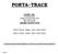 PORTA~TRACE. GAGNE, INC. 41 Commercial Dr. Johnson City, New York Phone: Fax: ASSEMBLY INSTRUCTIONS
