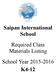Saipan International School. Required Class Materials Listing. School Year K4-12