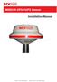 MX521A GPS/DGPS Sensor. Installation Manual