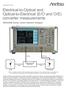 Electrical-to-Optical and Optical-to-Electrical (E/O and O/E) converter measurements