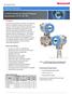 SmartLine. STG700 SmartLine Gauge Pressure Specification 34-ST Technical Information. Introduction