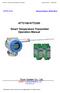 ATT2100/ATT2200. Smart Temperature Transmitter Operation Manual