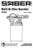 Belt & Disc Sander 550W