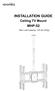INSTALLATION GUIDE Ceiling TV Mount MHP-52