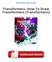 Transformers: How To Draw Transformers (Transformers) Books