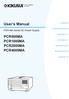 User s Manual PCR500MA PCR1000MA PCR2000MA PCR4000MA. Appendix. PCR-MA Series AC Power Supply. Contents 6. Component Names 8.