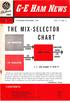 Ii -E HRH Niws CHART THE MIX -SELECTOR 9 NOVEMBER-DECEMBER, 1956 VOL. 11-NO. 6 CONTENTS. ebeficrde TUBES. see pages 4 and 5. AMATEUR BAND SIGNAL