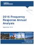 Table of Contents. NERC 2016 Frequency Response Annual Analysis September 2016 ii
