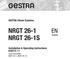 GESTRA Steam Systems NRGT 26-1 NRGT 26-1S. English. Installation & Operating Instructions Level Transmitter NRGT 26-1, NRGT 26-1S
