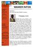 WAMER INFOS. Changing course. In this issue: WAMER s internal. EDITORIAL By Dr. Papa Samba Diouf, WAMER s Coordinator.