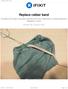 Replace rubber band. This guide can be used on any piece of garment with a worn elastic band, for example pajamas or sweatpants, or skirts.