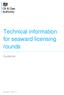 Technical information for seaward licensing rounds