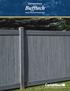 CertainTeed. Vinyl Fence Products