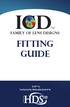 family of lens designs fitting guide ICD is Exclusively Manufactured In