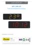 LED DISPLAY. HMT & HMS LED Time and temperature display. Installation instructions