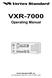 VXR-7000 Operating Manual