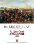 RULES OF PLAY. At Any Cost: Metz. Game Design by Hermann Luttmann