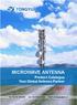 MICROWAVE ANTENNA. Product Catalogue Your Global Antenna Partner