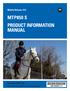 MTP850 S PRODUCT INFORMATION MANUAL