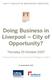 Doing Business in Liverpool City of Opportunity?