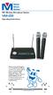 VM-28. VHF Wireless Microphone System. Operating Instructions