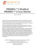 PREMIER+ 2 Modify & PREMIER+ 2 Cross Stitcher