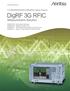DigRF 3G RFIC MX269040A/MX269041A. One-Box Solution for Efficient RFIC Digital and RF Evaluation. DigRF 3G RFIC Measurement Setup