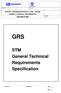 GRS. STM General Technical Requirements Specification E 004 SPECIFIC TRANSMISSION MODULE (STM) EBICAB GENERAL TECHNICAL REQUIREMENTS
