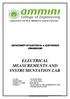 (Approved by AICTE & Affiliated to Calicut University) DEPARTMENT OF ELECTRICAL & ELECTRONICS ENGINEERING : ELECTRICAL MEASUREMENTS AND