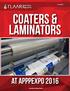 Coaters & Laminators at APPPEXPO Trade Show. June Trade Show. Coaters & Laminators. Paulo Núñez and Nicholas Hellmuth