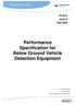Performance Specification for Below Ground Vehicle Detection Equipment