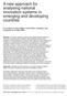 A new approach for analysing national innovation systems in emerging and developing countries