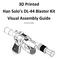 3D Printed Han Solo s DL-44 Blaster Kit Visual Assembly Guide. by Ported to Reality