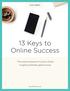 13 Keys to Online Success