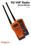 R2 VHF Radio Service Manual M
