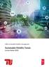 MBA Sustainable Mobility Management. Sustainable Mobility Trends