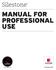 MANUAL FOR PROFESSIONAL USE