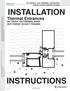 INSTALLATION INSTRUCTIONS. Thermal Entrances AA 250/AA 425 THERMAL DOOR WITH TRIFAB 601/601T FRAMING
