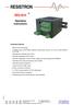 RESISTRON RES-5010 GB. Operating instructions. Important features