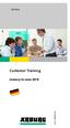 Germany. Customer Training. January to June