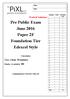 Pre Public Exam June 2016 Paper 2F Foundation Tier Edexcel Style