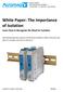 White Paper: The Importance of Isolation