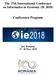 The 17th International Conference on Informatics in Economy (IE 2018) Conference Program