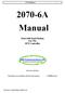 2070-6A Manual A Manual. Dual 1200 baud Modem For The 2070 Controller GDI A MANUAL