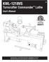 KWL-1218VS. Turncrafter Commander Lathe. User s Manual. Distributed by: 2016 PSI Woodworking Philadelphia, PA 19115