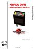 NOVA DVR. Instruction Manual. Wireless Remote Retro Kit. Publication