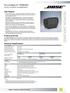 RoomMatch RM9060 TECHNICAL DATA SHEET. array module loudspeaker. Key Features. Product Overview. Technical Specifications