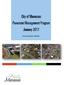 CITY OF MANASSAS PAVEMENT MANAGEMENT PROGRAM January 2017